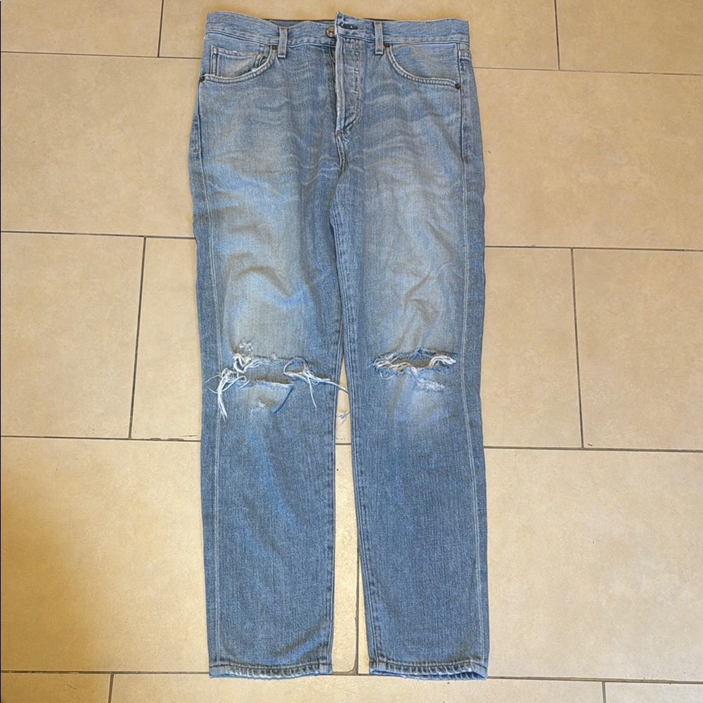 Citizens of Humanity Liya High Rise Classic Fit Crop Blue Jeans Size 27 - Picture 7 of 8